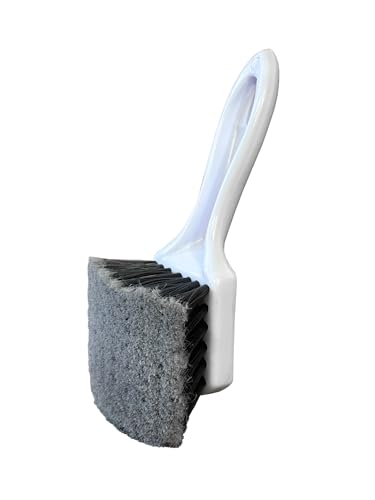 Short Handle Car Wheel and Tire Brush | Auto Detailing Car Wash Brush | Deep Cleaning Brush for Tires, Rims, Wheel Wells, Carpets, and Upholstery | Soft Bristles and Stiff Bristles | Pack of 2