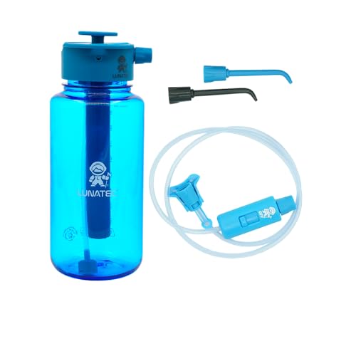Lunatec® Mist, Shower and Hydration Spray Water Bottle Bundle. Includes BPA Free 1000ml Spray Bottle, Tube Extension, Bidet and Water Flosser Precision Tips. - style: 1000ml Kit