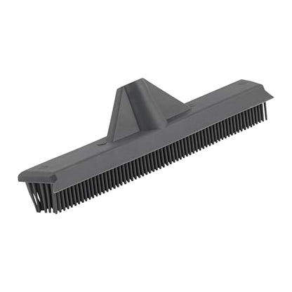 Superio Silicone Pet Hair Broom, Carpet Cleaner, Salon Broom, with Built-in Window Washer Squeegee, Head Only - size: Head Only