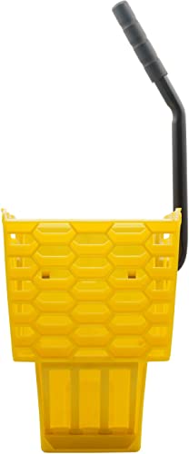 SPARTA OmniFit Mop Bucket System, Durable Mop Bucket, Side Press Wringer, and Soiled Water Insert, Floor Cleaning Essentials for Commercial and Home Use, 35 Qt Capacity, 1 Count, Yellow - color: Yellow