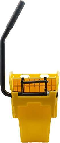 SPARTA OmniFit Mop Bucket System, Durable Mop Bucket, Side Press Wringer, and Soiled Water Insert, Floor Cleaning Essentials for Commercial and Home Use, 35 Qt Capacity, 1 Count, Yellow - color: Yellow