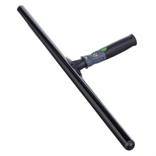 Unger Commercial 22" Swivel T-Bar Window Washer Handle – Lightweight Aluminum with 7-Position Adjustable Head for Hard-to-Reach Areas NI550