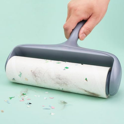 50% Stickier Large Surface Lint Roller Refill for Scotch-Brite Pet Hair Pickup Extra Sticky Large Lint Roller 8 inch Replacement Refills 6 Rolls, 60 Sheets per Refill, 360 Sheets Total - size: 6 Pack/360 Sheets