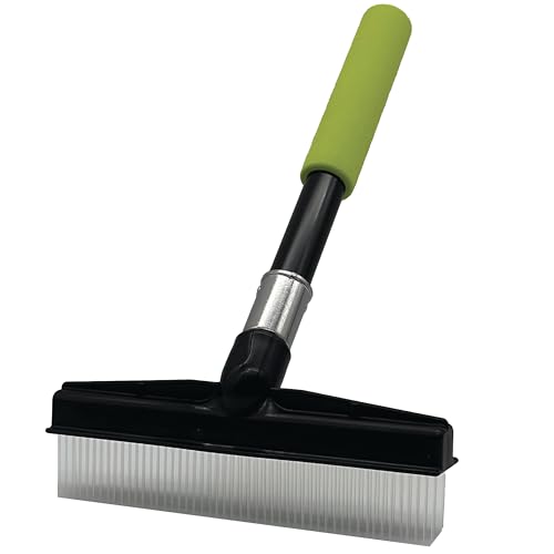 Small Room Groom Carpet Rake, 11" Handle, Portable Carpet Brush for Pet Hair, High Pile Rugs, Stairs, Furniture & Artificial Turf, Compact Groomer Tool - style: Modern