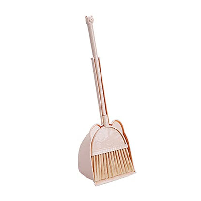 Heavy Duty Broom and Dustpan Set for Sweeping Lightweight, Indoor Tools with Long Handle, Static-Free Bristles Ideal for Hardwood Floors, Tile, Pet Hair and Daily Use