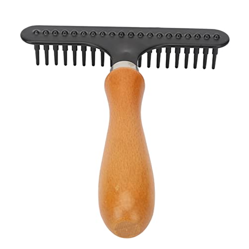 Carpet Rake, Handheld Cleaning, Ergonomic Handle, Small Metal Grooming Rake for Salon