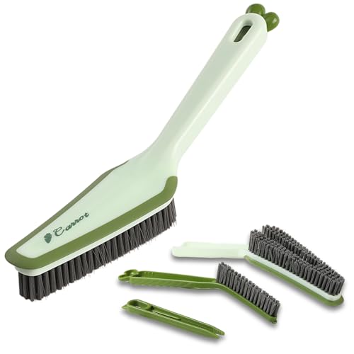 3-in-1 Detachable Crevice Cleaning Brush for Sinks, Faucets & Tile Grout, Multifunctional Narrow Gap Cleaner for Kitchen & Bathroom Dead Corners, Modern Aesthetic Detail Scrub Tool (Green) - color: Green
