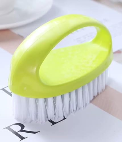 4 Pcs Scrubbing Brushes for Cleaning, Laundry Brush Shoe Brush Household Cleaning Brush Kitchen Bathroom Sink Floor Bathtub Multi-Purpose Cleaning Brush (Red, Purple, Green, Blue)