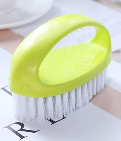 4 Pcs Scrubbing Brushes for Cleaning, Laundry Brush Shoe Brush Household Cleaning Brush Kitchen Bathroom Sink Floor Bathtub Multi-Purpose Cleaning Brush (Red, Purple, Green, Blue)
