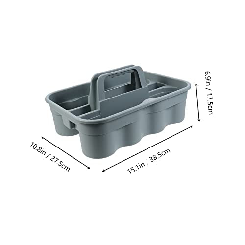 Cabilock Cleaning Tool Basket All-purpose Storage Holder for Home Commercial Use Organizing Cleaning Supplies Tools and Sundries Convenient Molded Handle for