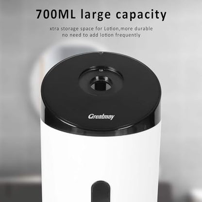 Wall Mounted Automatic Soap DispenserTouchless and Smart Electric Dispenser for Wall,Suitable for Public Places, Hotels and airports (White) - color: White