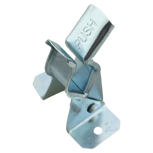 TAODAN 5PCS 2.65 Inch Silver Metal Wall Mounted Spring Clip Organiser Garage Storage Rack Broom Mop Holder Hardware Tool