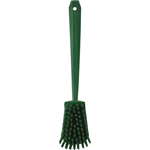 Vikan 41862 Brush,Washing,Stiff,15.75",PP/PBT,Green - color: Green