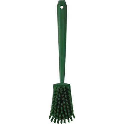 Vikan 41862 Brush,Washing,Stiff,15.75",PP/PBT,Green - color: Green