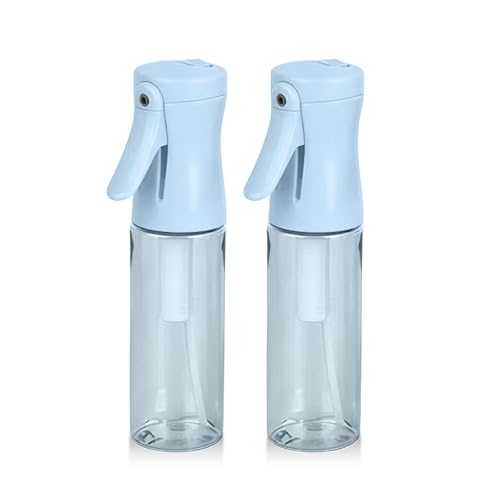 Spray Bottle for Hair, 2 Pack 95ml Small Continuous Water Mist Spray Bottle, Ultra Fine Mist for Face, Hairstyling, Salon, Cleaning, Toners, Hydration & Makeup, Travel Size Leak-Proof Bottles Blue - color: Blue, size: 95ml-2 Pack