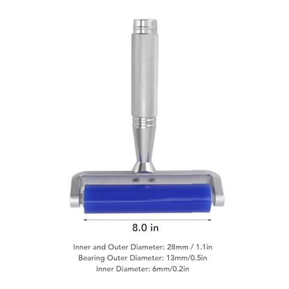 Professional Grade Antistatic Silicone Roller,Glue Silicone Rubber Pasting Tacky Soft Roller 6 Inch Dust Removal Tool with Aluminum Handle for Accurate in Workshops and (8 Inch 80W) - size: 8 Inch 80W