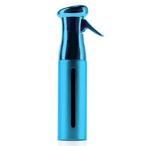 Colortrak Luminous Spray Bottle, 250ml/8.5oz Bottle with Full 360° Distribution, Easy-Use Pump, Quick View Window to Monitor Water Level, Eco-Friendly, Aqua - color: Aqua