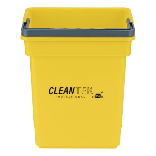Restaurantware-Clean Tek Professional 4 Quart Cleaning Bucket, 1 Utility Pail with Handle - Heavy-Duty, Portable, Yellow Plastic Washing Pail, Perfect for Household, Outdoor, Car Wash and More - color: Yellow, size: 4 Quarts
