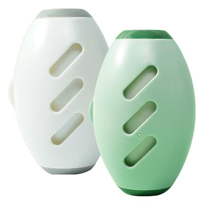 Washable Lint Roller, Portable & Reusable Lints Roller, Travel Lint Roller Mini Lint Rollers for Lints Hair, Clothes (Green and White) - color: Green and White