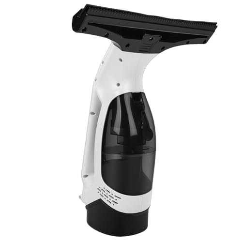 Hyuduo Cordless Window Vacuum Cleaner, 1.2KPa Suction Electric Window Squeegee with 150ml Detachable Water Tank 11 Inch Silicone Blade for Mirrors Shower Glass