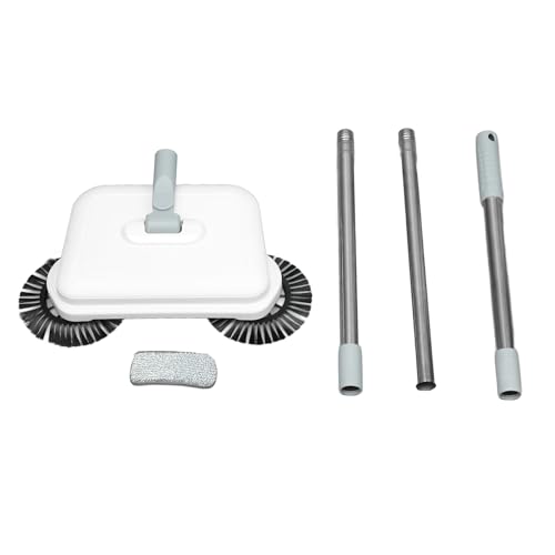 Carpet Sweeper Cleaner, 2 in 1 Wet Dry Use Hand Push Sweeper, 360 Degree Rotating Manual Sweeping Mop for Wood Tile Floor