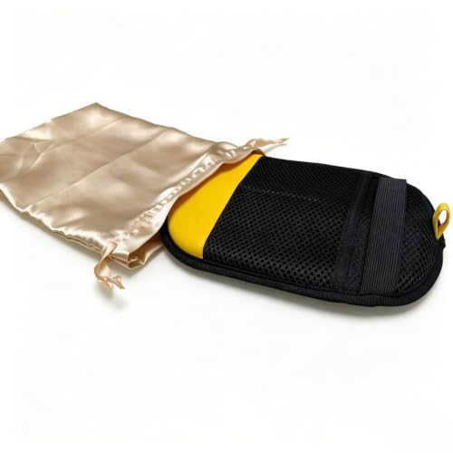 Pet Hair Remover Glove for Dogs and Cats - Reusable Electrostatic Hair Removal Mitt for Furniture, Couch, Carpet, Car Seat, and Clothing (Black Yellow, 1 Pack)