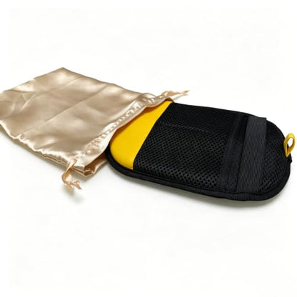 Pet Hair Remover Glove for Dogs and Cats - Reusable Electrostatic Hair Removal Mitt for Furniture, Couch, Carpet, Car Seat, and Clothing (Black Yellow, 1 Pack)