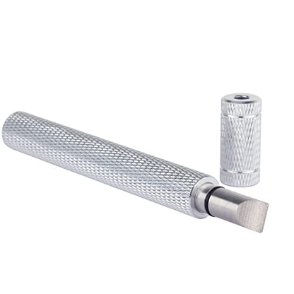 Bulex Golf Club Groove Sharpener, Re-Grooving Tool and Cleaner for Wedges & Irons - Generate Optimal Backspin - Suitable for U & V-Grooves - color: Silver