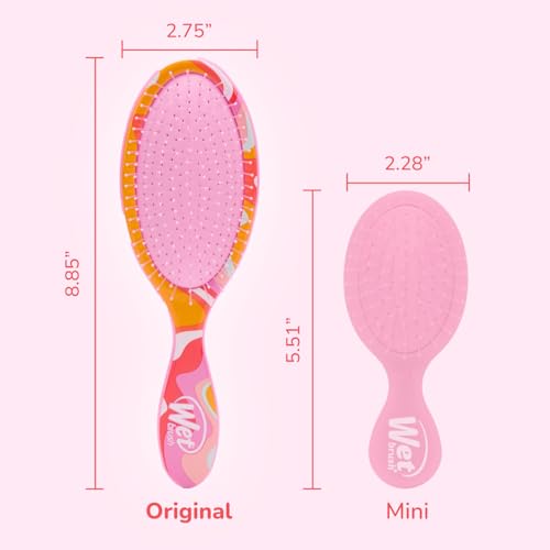 Wet Brush Original Detangler, Ice Cream (Sun Days), Ultra-Soft IntelliFlex Bristles Glide Through Tangles, Detangling Hair Brush (Wet & Dry), Women & Men, Limited Edition - color: Sun Days Ice Cream