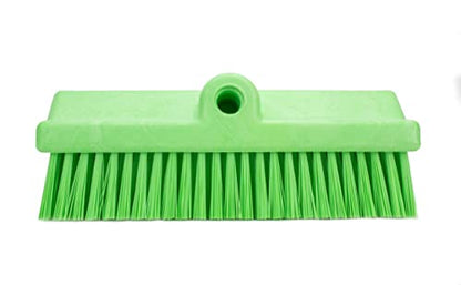SPARTA 40423EC75 Plastic Floor Scrub Brush, Wall Brush, Equipment Brush With Nonabsorbent Bristles For Industrial Kitchens, Hospitals, Commercial Cleaning, 4 Inches, Lime - color: Lime