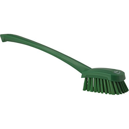 Vikan 41862 Brush,Washing,Stiff,15.75",PP/PBT,Green - color: Green