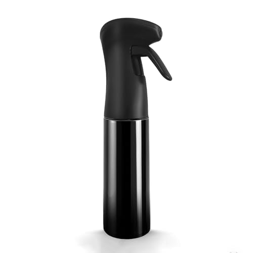 Spray Bottle for Hair (10.15OZ /300ML) Continuous Ultra Fine Mist Sprayer for Hair, Salons, Barber, Plants, Skin Care, 1 Pack Pure Black - color: Pure Black, size: 10.1 Ounces