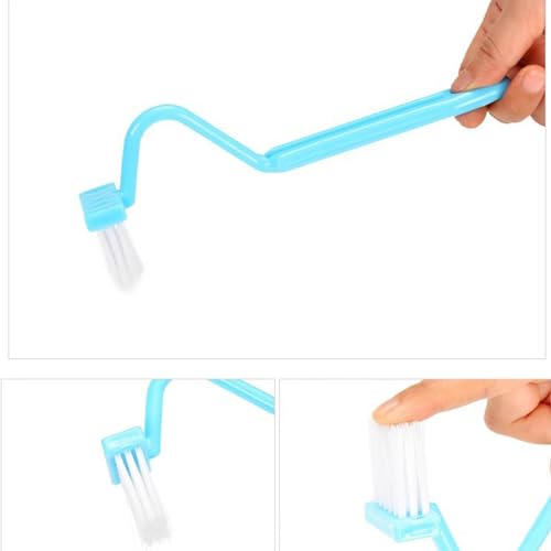 V-Shaped Toilet Brushes, Crevice Cleaning Brushes, Tile basins, Stainless Steel Sinks, Bathroom Kitchen Supplies. (2 pcs)
