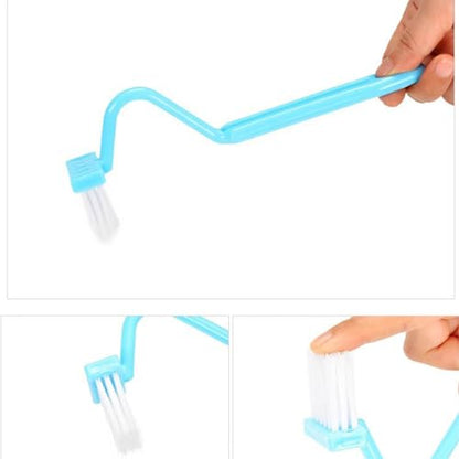 V-Shaped Toilet Brushes, Crevice Cleaning Brushes, Tile basins, Stainless Steel Sinks, Bathroom Kitchen Supplies. (2 pcs)