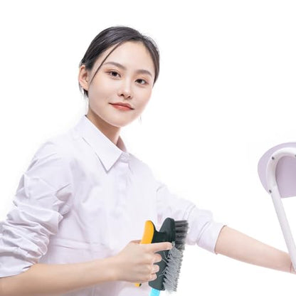 Gap and Corner Cleaning Brush for Bathroom and Floor, Yellow-Green Scrubbing Brush for Small Spaces, Stiff Bristle Groove and Track Cleaner for Home Use