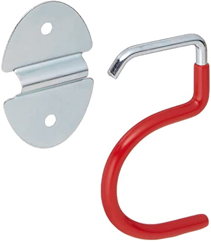 Tripar International S-Type Hook, Wall Mounted, Space Saver Organizer Tool Holder (4 Holders)