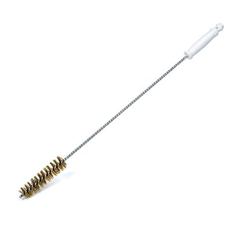 27" Deep Fryer Cleaning Brush – Straight High-Temp Commercial Kitchen Tool - Heavy Duty Brass Bristles - Heat Resistant to 750F for Food Debris - Deep Fryer Cleaner Made in USA by FryOilSaver Co. B52C - style: Straight
