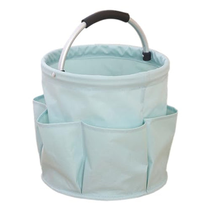 Professional Cleaning Caddy Organizer - 11" Wearable Cleaning Supply Bag with Adjustable Shoulder Strap & Handle - Housekeeper Essentials Organizer for Detailing Tools & Supplies (Sky Blue) - color: Sky Blue