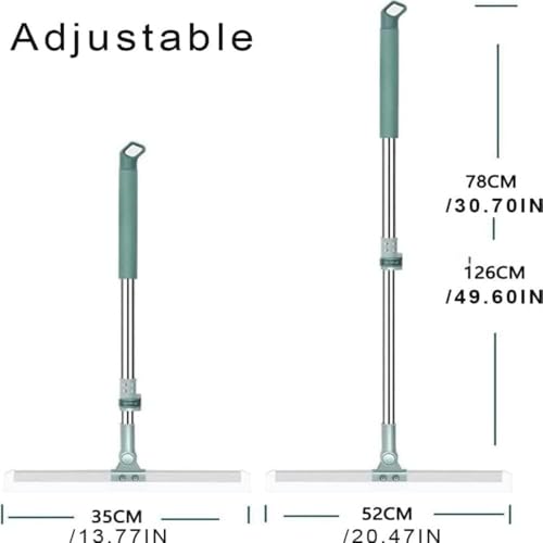 Multifunction Scraping Broom Silicone, Retractable Silicone Floor Magic Scrubroom for Floors, Glass, Windows.(Comes with 3 Replacement Silicone Strips) 35'' - color: 35''