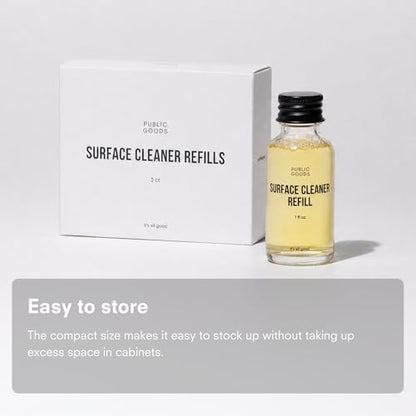 Public Goods Multi Surface Cleaner Refill | All Purpose Cleaner Refill for Floors, Tile, Countertops | Multi Purpose | Cruelty Free | Scented with Jasmine Essential Oils | 3 Pack - 24 Oz Diluted - style: Refills