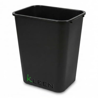 Kleen Commercial Soft-Sided Wastebasket, 41-Quart 10.25 Gallon, Black Plastic Trash Can (20 x 16 x 11.6 in) - size: 10.25 Gallon