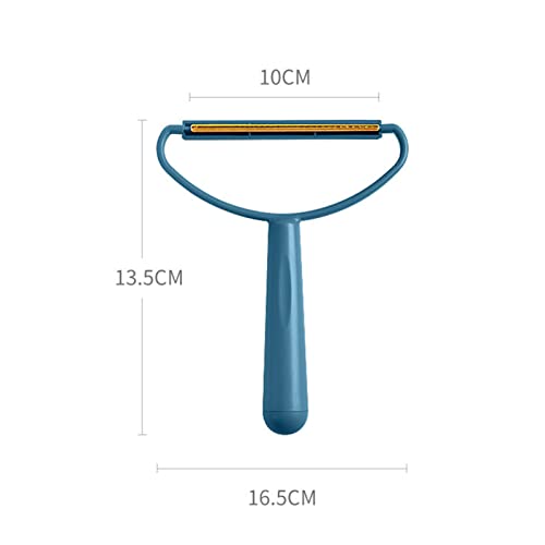 Carpet Scraper, Portable Lint Shaver, Lint Remover for Clothes Reusable, Lint Roller, Manual Double Sided Clothes Fuzz Shaver, Orange/Blue Practical Tool, 16.5x13.5x10cm(Azul) - color: Azul