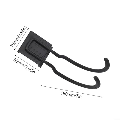 Toughened Carbon Steel Wall Mounted Organizer with Hook Setup for Maximum Efficiency in Storage(D) - size: D
