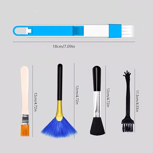 5PCS Digital Cleaning Brush Set, dust Removal Gap Brush, Suitable for laptops and Mobile Phones, Combination - color: Combination