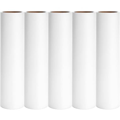 10 inch Mega Lint Roller Refills for Evercare Layers Smart Design Large Floor Lint Rollers Extreme Stick 10'' Wide Sticky Roller Refills 60 Sheets per Roll 5 Pack Total 300 Sheets - size: 10 inch