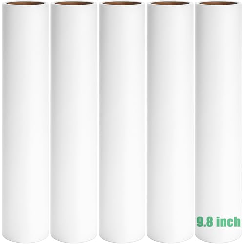 9.8 inch Large Lint Roller Refills Only, 9.8'' Extra-Wide Lint Roller Refill Pack of 5 Rolls Total 300 Sheets for Pet Hair Remover Home Floor Carpet Clothing Sofa Cleaning (9.8'' Wide) - size: 9.8'' Wide (Pack of 5, Total 300 Sheets)