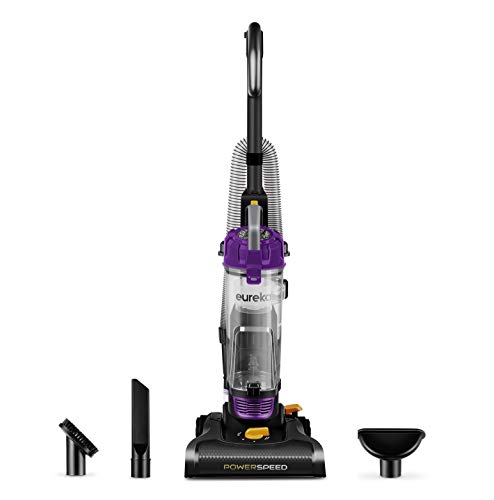 Eureka NEU182B PowerSpeed Bagless Upright Vacuum Cleaner, Purple - color: Purple, size: NEU182B with Washable Filter