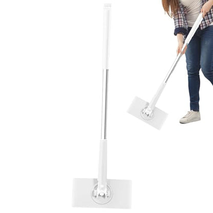Zero S nap Grip Mini Mops, Retractable Ga p Dust Cleaner Flat Mops with 360° Rotating Head & Sweeping Cloths for Gaps & Multi- for Kitchen Bathroom Car Floor Home - color: White-l