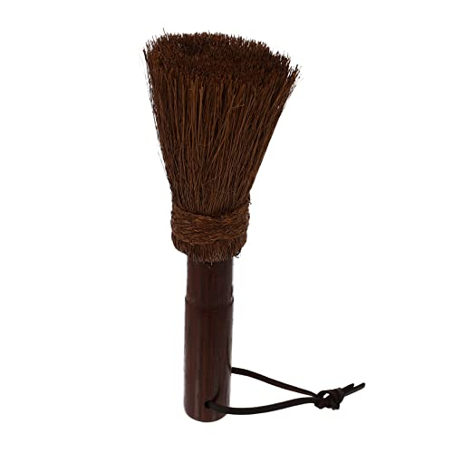 FRCOLOR Light Brown Palm Brush for Kitchen Cleaning Durable Scrub Brush for Pots Pans Dishes and Sink Ergonomic Design for Tough Grease and Grime Removal for Home and Restaurant Use