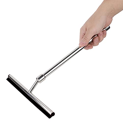 Stainless Steel Shower Squeegee for Shower Doors Bathroom Window and Car Glass Bathroom Cleaner Tool Household Window Mirror Squeegee
